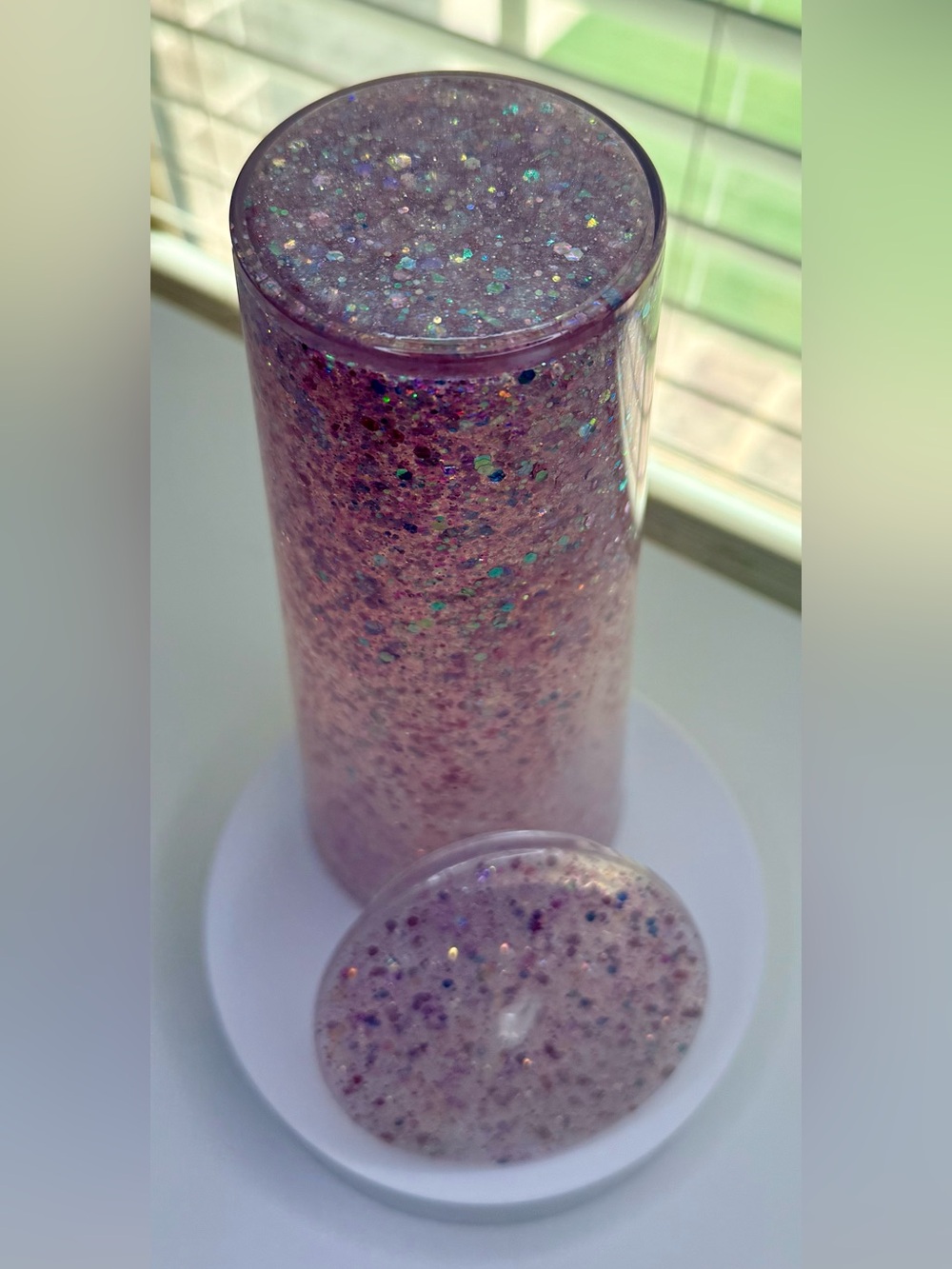Handmade Glitter Pink Tumbler - Picture 4 of 4